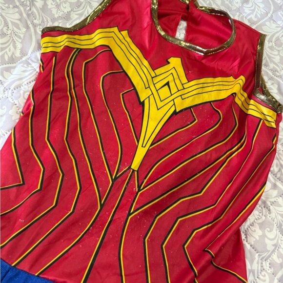 Wonder woman Costume for Kids - Red, Blue, and Gold - Picture 4 of 5
